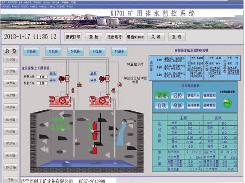 礦井各排水點(diǎn)(潛水泵或離心泵)集中監控系統